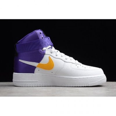 Nike Air Force 1 High Nba Beyaz / Mavi Kaykay Ayakkabı Türkiye - 6ECARS8R